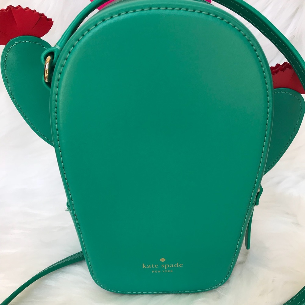 NWT Kate Spade Horizons Lizard Green Cactus Bag - Picture 6 of 7